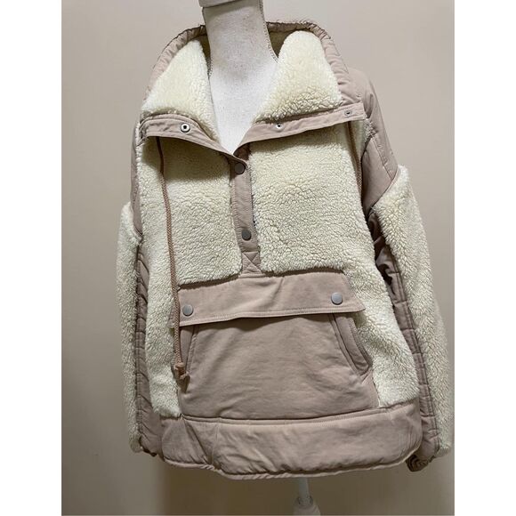 New Daily Practice by Anthropologie Long-Sleeve Sherpa Jacket Size M - Picture 7 of 10